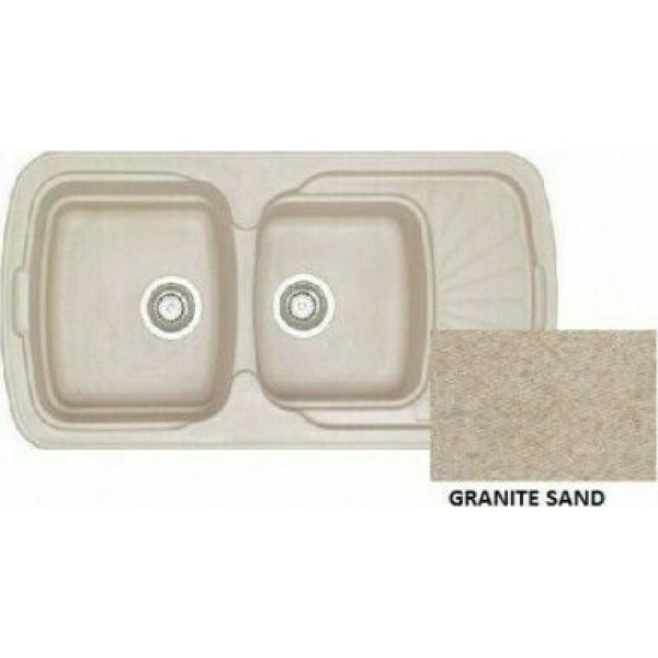 Sanitec Natura 304 (96x51cm) - Granite Sand