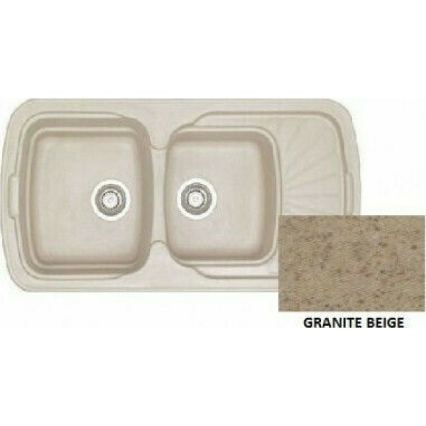 Sanitec Natura 304 (96x51cm) - Granite Beige