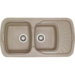 Sanitec Natura 304 (96x51cm) - Granite Taupe