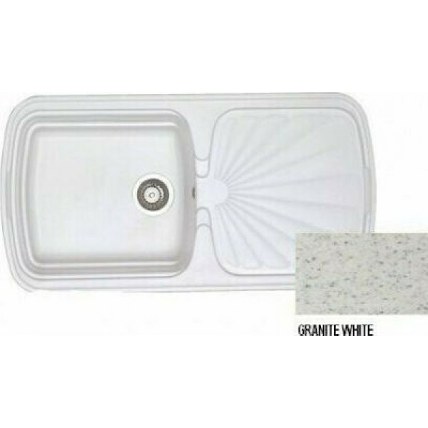 SANITEC Natura 306 (96x51cm) - Granite White