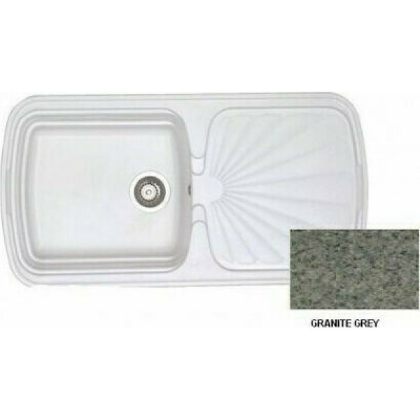 SANITEC Natura 306 (96x51cm) - Granite Grey