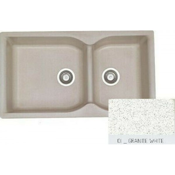 Sanitec Eclectic 307 (92x51cm) - Granite White