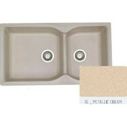 Sanitec Eclectic 307 (92x51cm) - Metallic Cream
