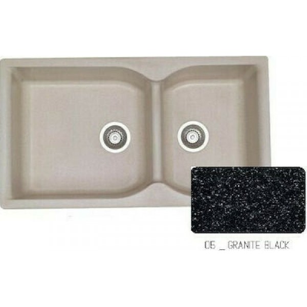 Sanitec Eclectic 307 (92x51cm) - Granite Black