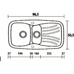 Sanitec Silk 309 (97x51cm) - White