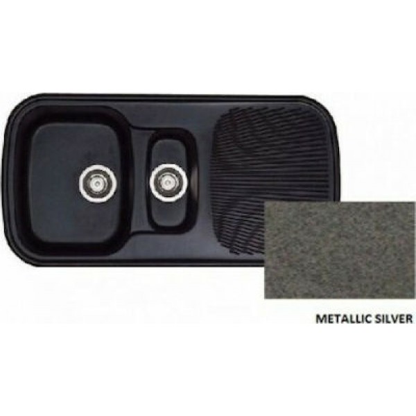 Sanitec Premium 301 (97x50cm) - Metallic Silver