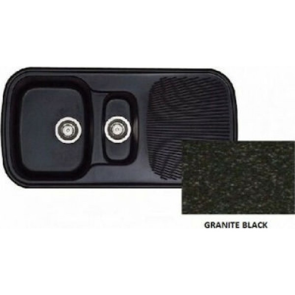 Sanitec Premium 301 (97x50cm) - Granite Black