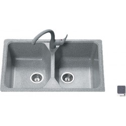 Sanitec Modern 318 (78x51cm) - Metallic Silver