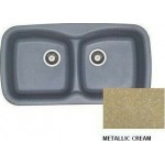 Sanitec Silk 319 (93x51cm) - Metallic Cream
