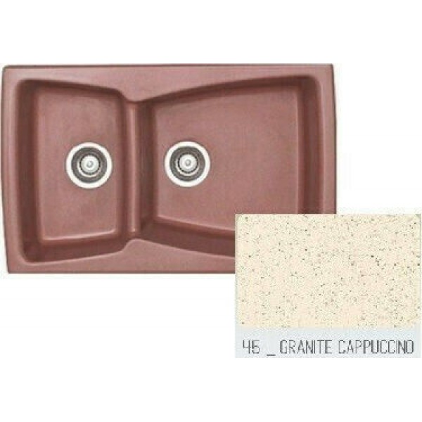 SANITEC Modern 320 (79x50cm) - Granite Cappuccino
