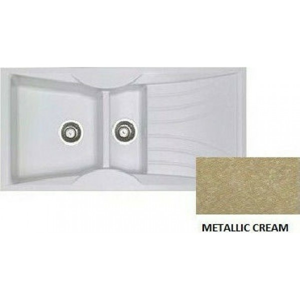 SANITEC Libra 329 (104x51cm) - Metallic Cream