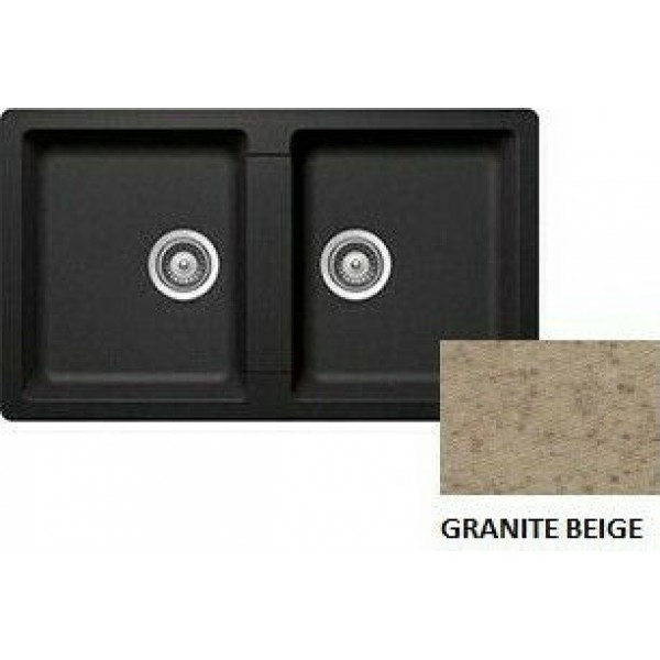 SANITEC Classic 334 (84x50cm) - Granite Beige