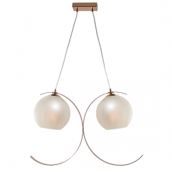 Aca DCR17502P Κρεμαστό Φωτιστικό Οροφής Χρυσό-Περλέ Iparelle