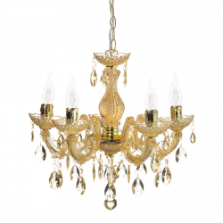 Aca SF3505PAM Φωτιστικό Οροφής Πολυέλαιος Μελί/Χρυσό Nefertiti