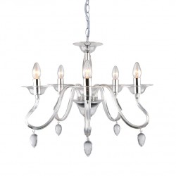 Aca SF3631165 Φωτιστικό Οροφής Πολυέλαιος Διάφανο Firenze 