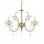 Aca DLA12153P Φωτιστικό Οροφής Πολυέλαιος Ορειχάλκινο/Διάφανο Faberge