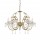 Aca DLA12155P Φωτιστικό Οροφής Πολυέλαιος Ορειχάλκινο/Διάφανο Faberge