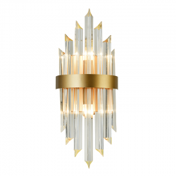 Aca EG6172W54CG Φωτιστικό Επίτοιχο Απλίκα Χρυσό Empire