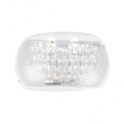 Aca FW5041Φωτιστικό Επίτοιχο Απλίκα Ασημί Yvonne