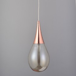 Aca OD53421CP Φωτιστικό Οροφής Χάλκινο Atena 