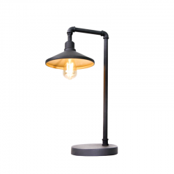 Aca AR4171T56BG Φωτιστικό Πορτατίφ Μαύρο Pipe