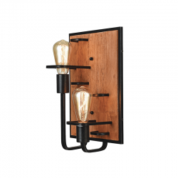 Aca EG842W36B Φωτιστικό Επίτοιχο Απλίκα Μαύρο Tesla