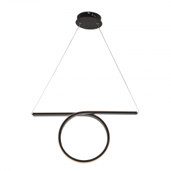 Aca HM98LED64BK Φωτιστικό Οροφής Led Μαύρο Zero