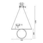 Aca HM98LED64BK Φωτιστικό Οροφής Led Μαύρο Zero