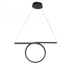 Aca HM98LEDP88BK Φωτιστικό Οροφής Led Μαύρο Zero