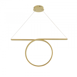 Aca HM98LEDP88BR Φωτιστικό Οροφής Led Ορειχάλκινο Zero