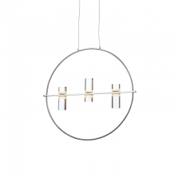 Aca JNEP12LED53CH Φωτιστικό Οροφής Led Ασημί Ionian