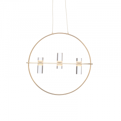 Aca JNEP12LED53GD Φωτιστικό Οροφής Led Χρυσό Ionian