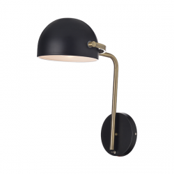 Aca ML306061W Επίτοιχο Φωτιστικό Μαύρο Oceanus