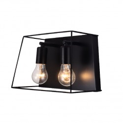 Aca OD61022WB Φωτιστικό Επίτοιχο Απλίκα Μαύρο Pissaro