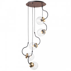 Aca OD905905P Φωτιστικό Οροφής Μαύρο Pueblos