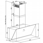 Davoline Shape 90 BL Απορροφητήρας Τζάκι