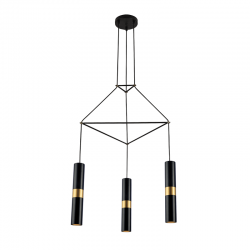 Aca HM853P56BK Φωτιστικό Οροφής Σποτ Μαύρο Da Vinci