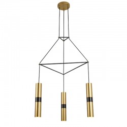 Aca HM853P56BR Φωτιστικό Οροφής Σποτ Ορειχάλκινο Da Vinci