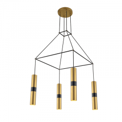 Aca HM854P56BR Φωτιστικό Οροφής Σποτ Ορειχάλκινο Da Vinci