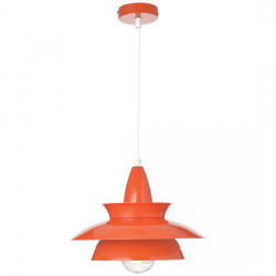 Aca KS07881PEK Φωτιστικό Οροφής Πορτοκαλί Brooklyn