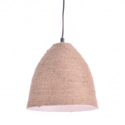 Aca KS1742P1BK Φωτιστικό Οροφής Καμπάνα Σχοινί Malta 