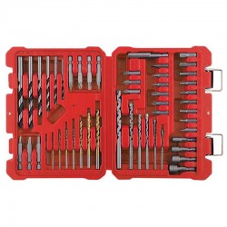 Bormann BHT1380 Σετ Τρυπάνια, Μύτες & Καρυδάκια 50τμχ Σε Κασετίνα (029434)