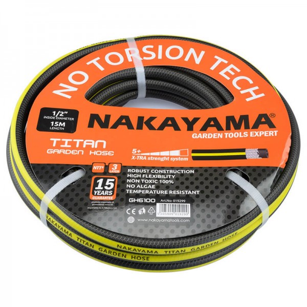 Nakayama GH6300 Λάστιχο Titan 3 Επιστρώσεις 50m 1/2 (019312)
