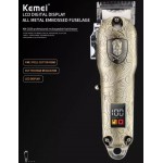 Kemei KM-2029 Επαγγελματική Eπαναφορτιζόμενη Μεταλλική Κουρευτική Μηχανή