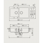 SCHOCK CRISTALITE MANHATTAN 30290-1441 CROMA - ΝΕΡΟΧΥΤΗΣ ΓΡΑΝΙΤΕΝΙΟΣ ΕΝΘΕΤΟΣ (86x50cm)