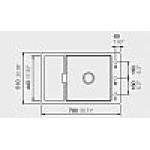 SCHOCK MONO 15180-1402 ΓΡΑΝΙΤΕΝΙΟΣ ΝΕΡΟΧΥΤΗΣ 78x51cm PURO