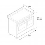 Bertazzoni HER10 5I 3E AV T Κουζίνα με Επαγωγικές Εστίες