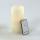 Aca F0711516  Διακοσμητικό Λευκό Κερί, Led & Οn/Οff Ir Τηλεχειριστήριο 
