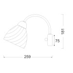Aca DLX7391W Φωτιστικό Επίτοιχο Απλίκα Ασημί Byron Aca DLX7391W Φωτιστικό Επίτοιχο Απλίκα Ασημί Byron