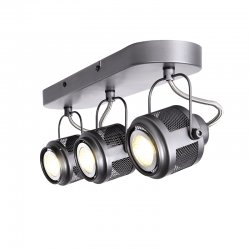 Aca AR2093W43G Φωτιστικό Σποτ III Μαύρο Krypton